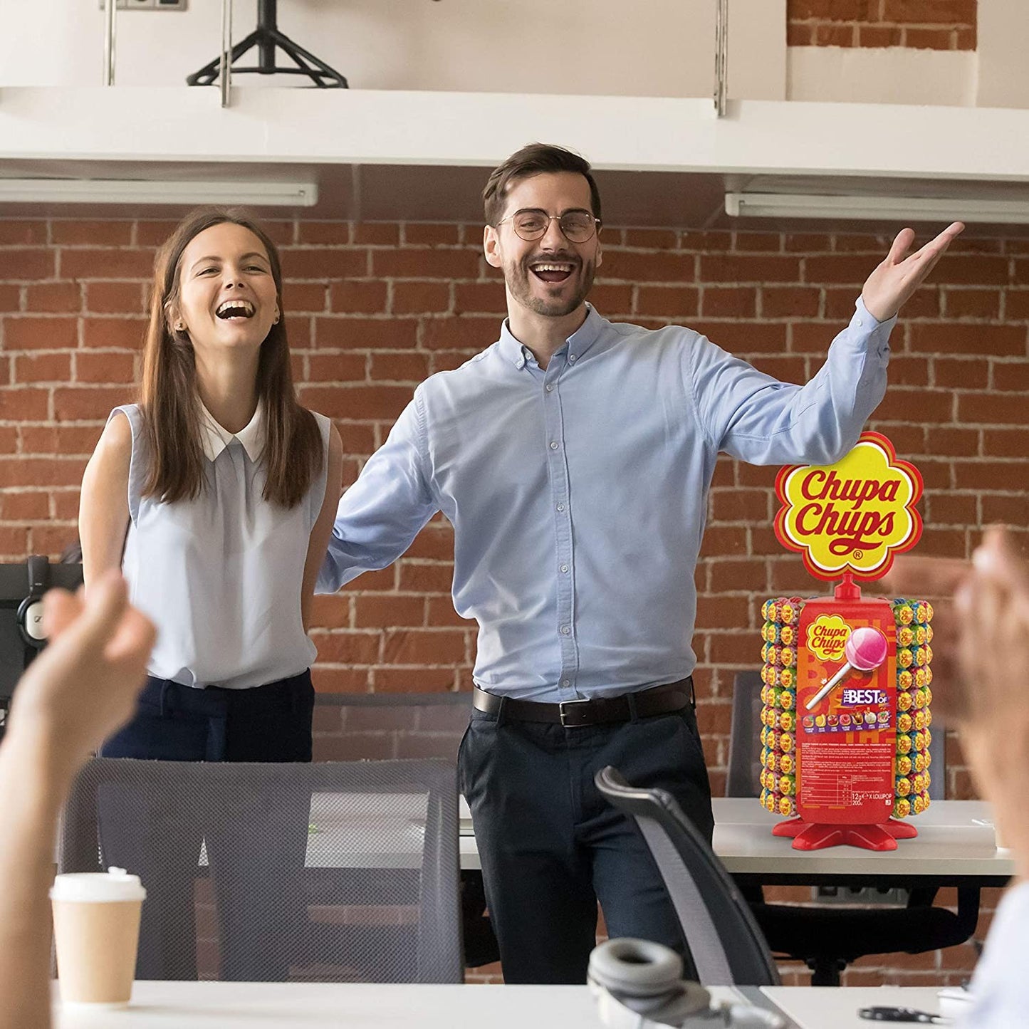 Chupa Chups Ruota Lecca Lecca, Lollipop Gusti Assortiti Fragola, Ciliegia, Arancia, Lampone, Vaniglia, Cola e Panna Fragola, 200