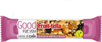 Fruittella Good For You Barrette Ciliegie e Mirtilli Rossi con Mandorle e Semi di Chia, Barretta con Frutta Secca e Disidratata,