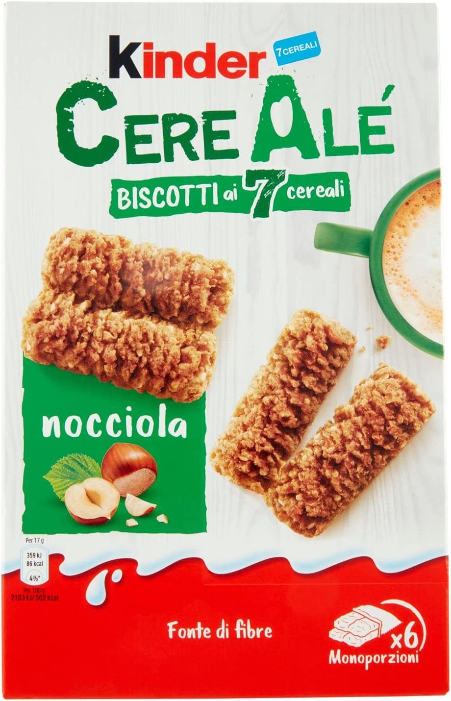 Kinder Cerealé Biscotti alla Nocciola, 204g