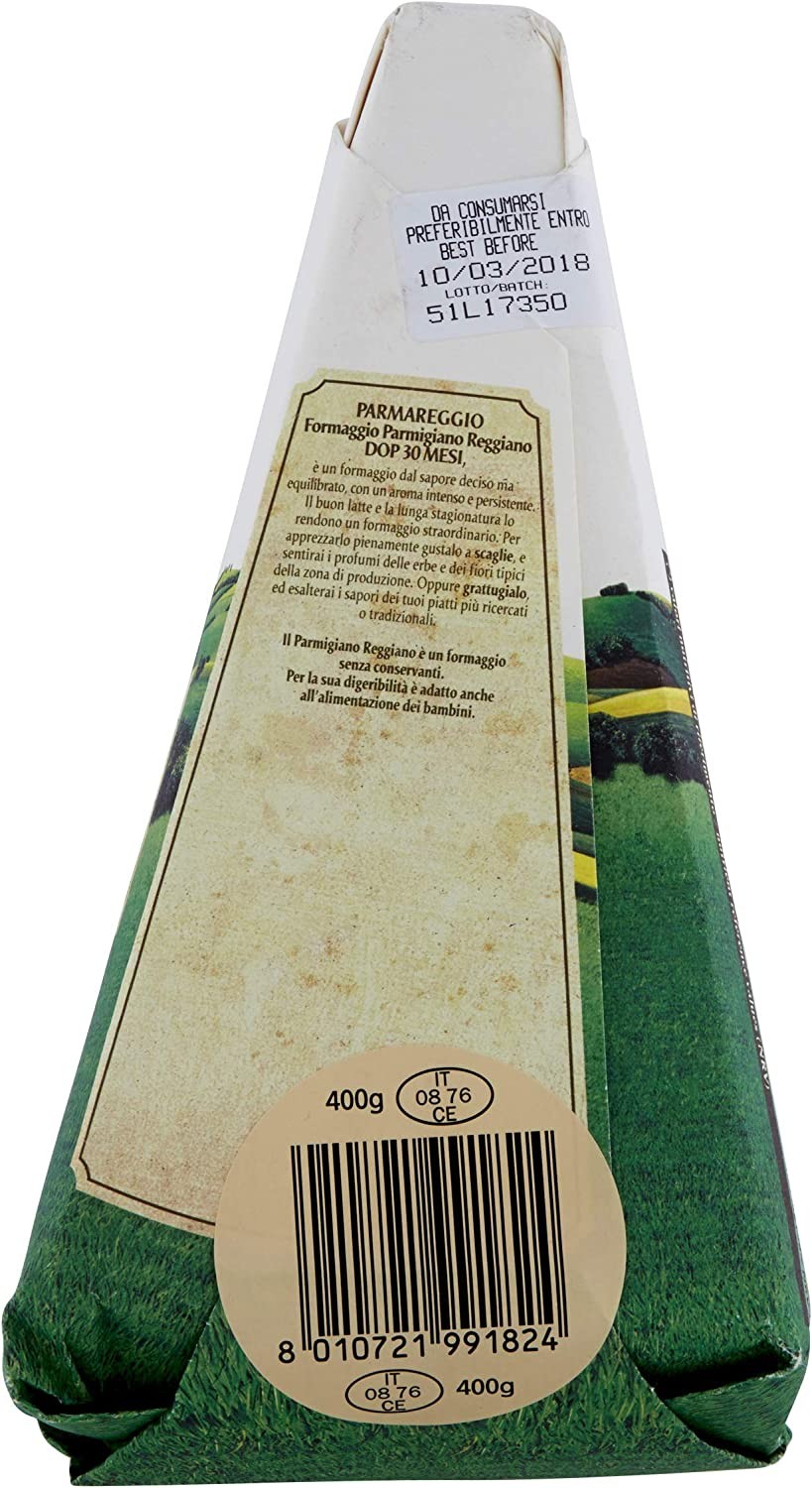 Parmareggio Parmigiano Reggiano Confezionato 30 Mesi - 0.4 kg