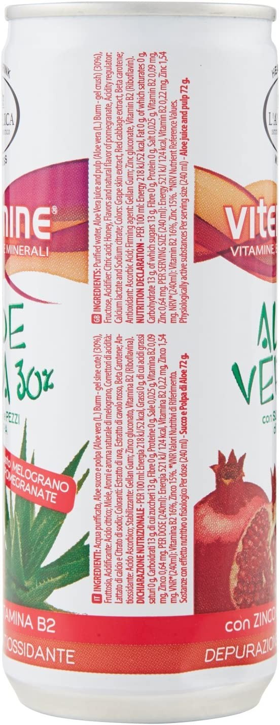 L'Angelica Aloe Vera Gusto Melograno - 240 ml - [confezione da 6]