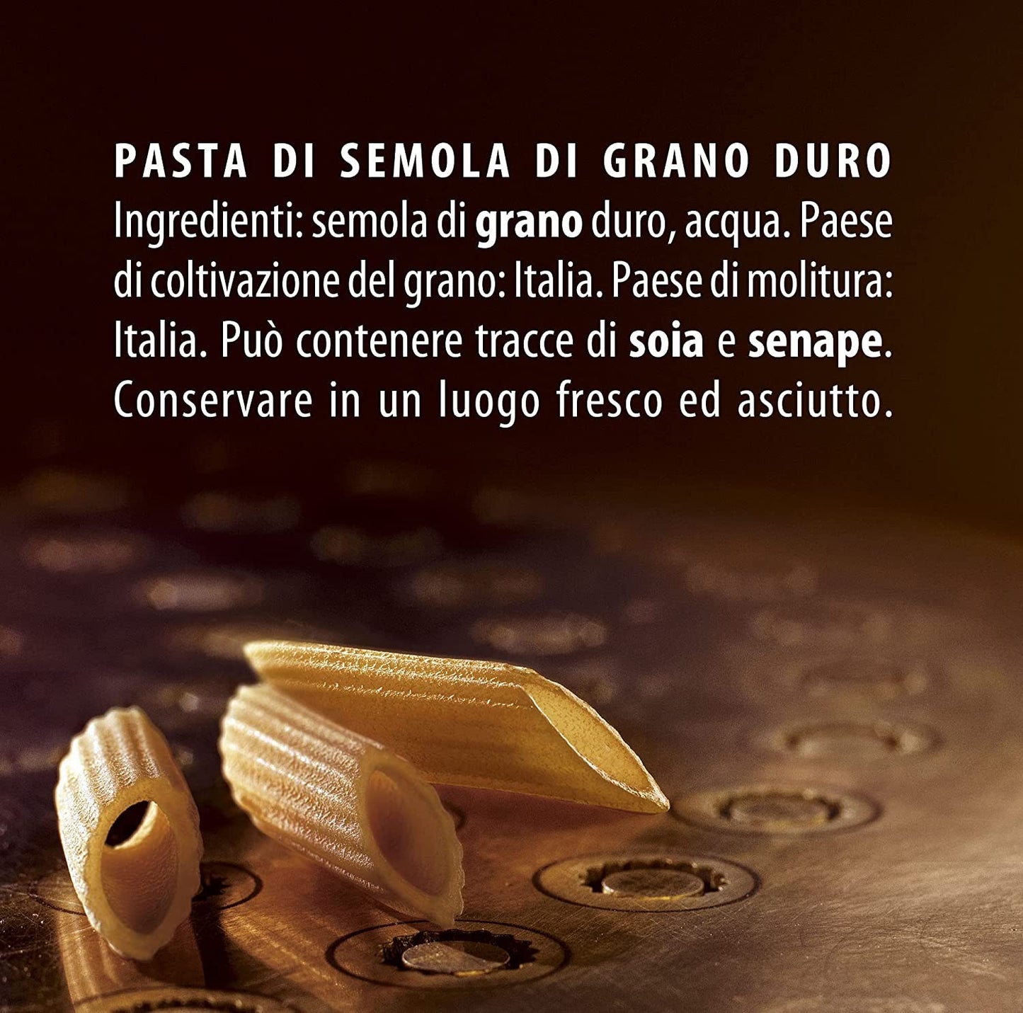 Barilla Pasta Al Bronzo Mezze Penne Rigate 100% Grano Italiano, Pasta Trafilata Al Bronzo con Lavorazione Grezza, Ruvidità Inten