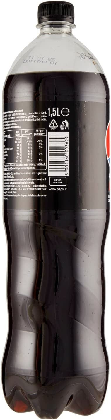 Pepsi Max Bevanda Gassata, Zero Zucchero - 1.5 L