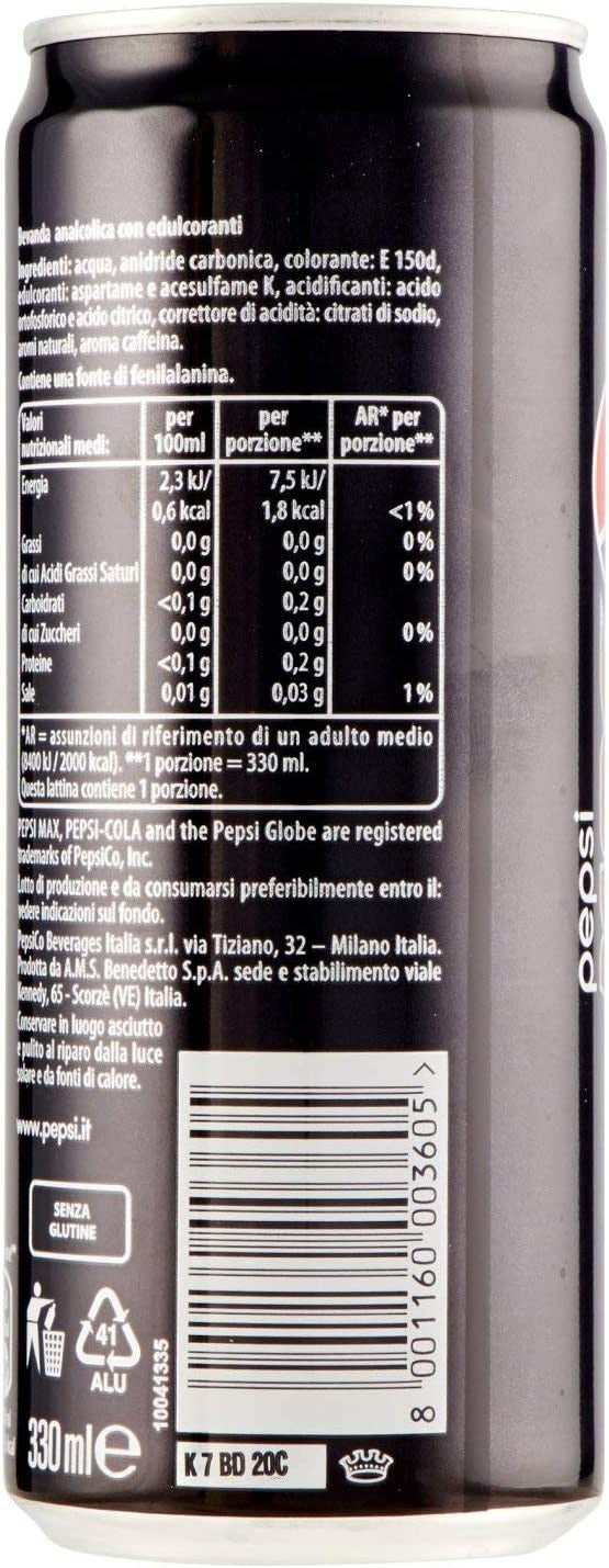 Pepsi Cola Zero Maxi, 33cl