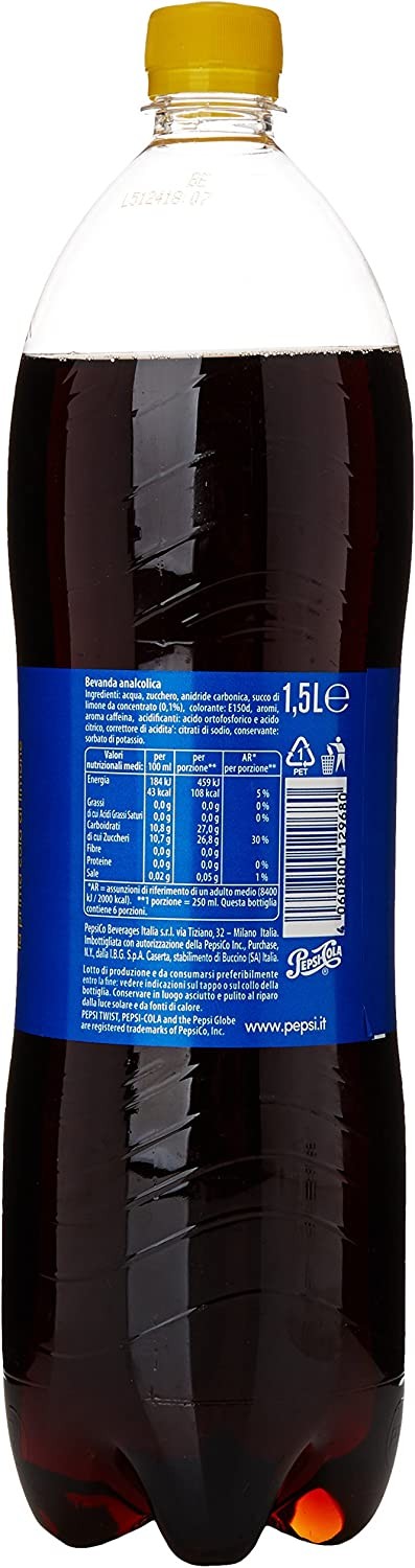 Pepsi Twist Bevanda Analcolica, 1.5 Litri