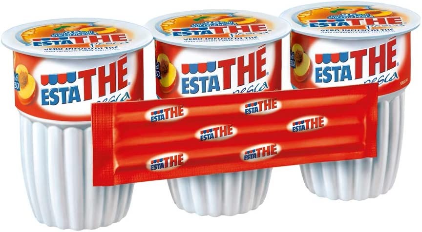 ESTATHE' 24 Confezioni the pronto brick pesca bicchiere 200ml 3 pezzi