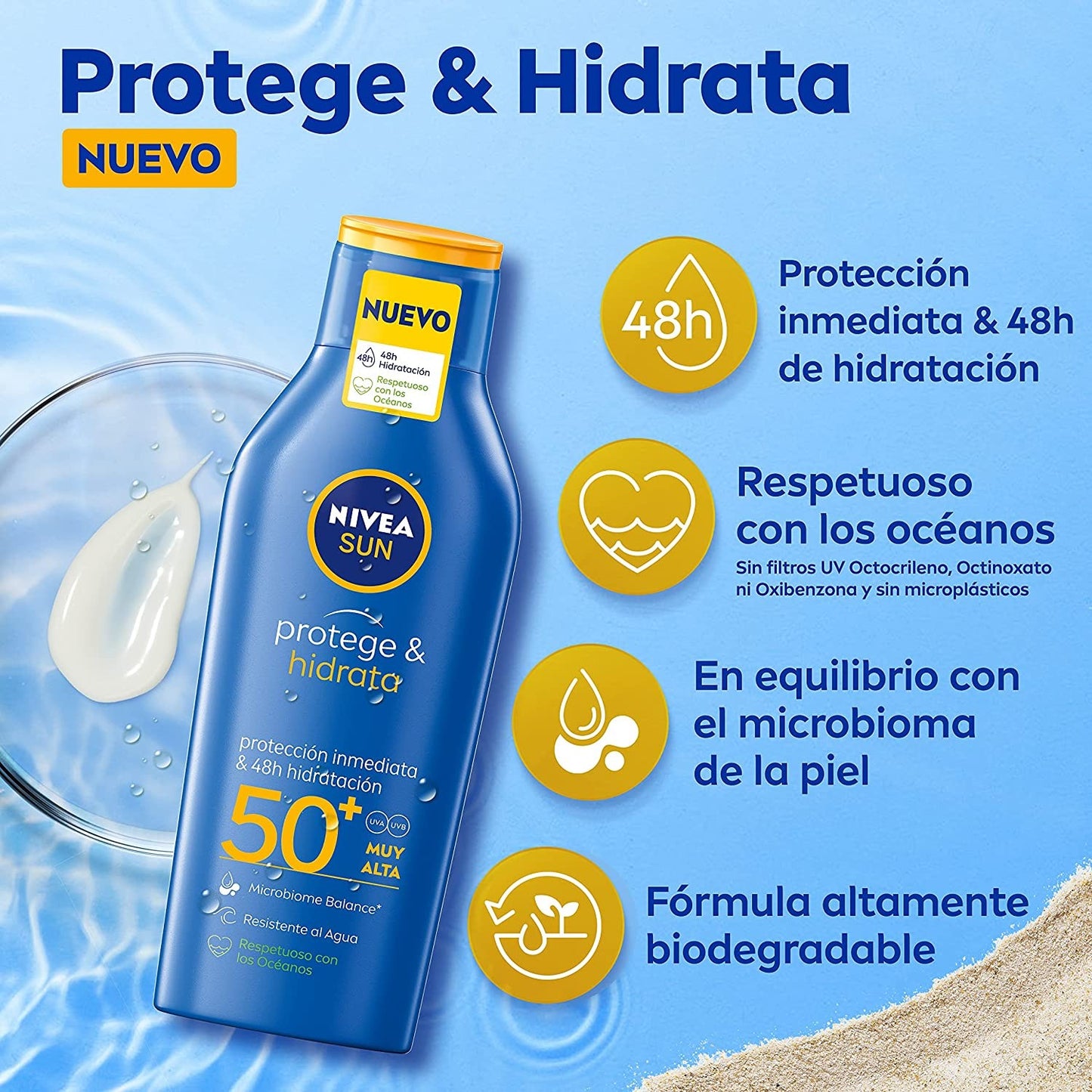 Nivea Sun Protector Latte per il Corpo, SPF 50+ - 400 ml