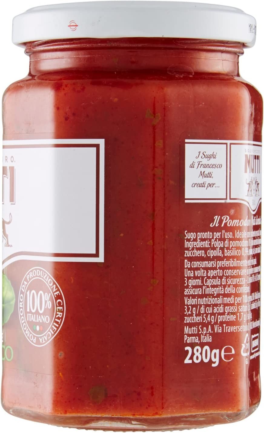 Mutti Sugo Pomodoro e Basilico, 280g