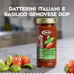 DONAZIONE A BANCO ALIMENTARE - Barilla Vero Gusto, Sugo con Pomodori, Datterini e Basilico Genovese DOP, con Olio Extra Vergine