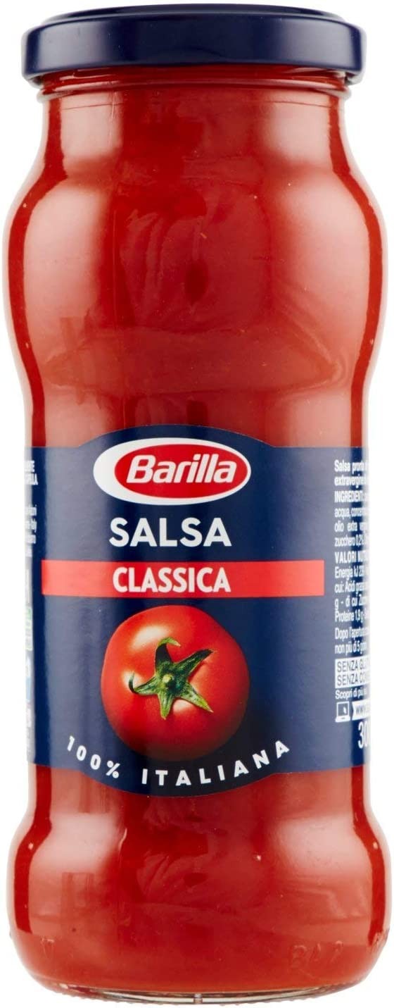 DONAZIONE A BANCO ALIMENTARE - Barilla - Sugo Salsa Classica, con Pomodoro e Olio Extra Vergine di Oliva, Senza Glutine - 300 g