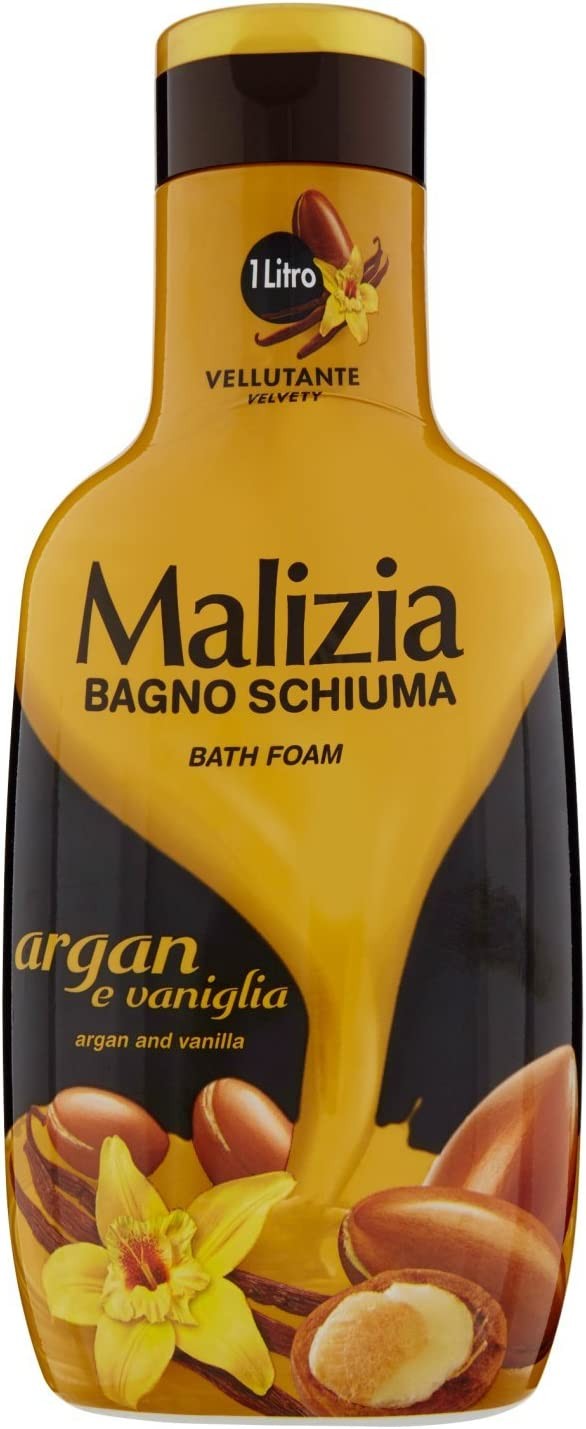 Malizia - Bagno Schiuma, Argan e Vaniglia - 1000 ml