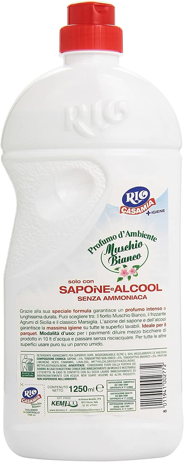 Rio Casamia Detersivo con Sapone e Alcool - 1.25 l