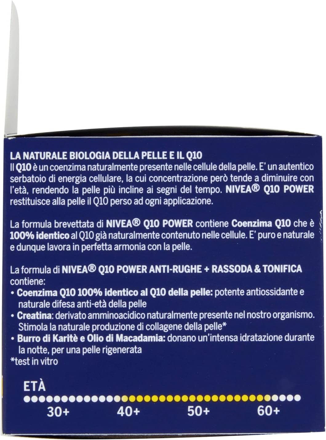 NIVEA Q10 POWER Crema Notte Viso Rimpolpante 50 ml, Crema viso anti-età da notte per 24 ore di idratazione, Crema antirughe con