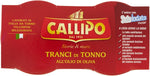 Callipo Tranci di Tonno all'Olio di Oliva, Lavorato in Italia da Tonno Yellowfin - 2 x 80 g