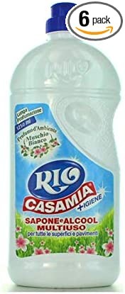 6 X Rio Casamia muschio bianco pavimenti bianco muschio Detergente per pavimenti 1.250 ML