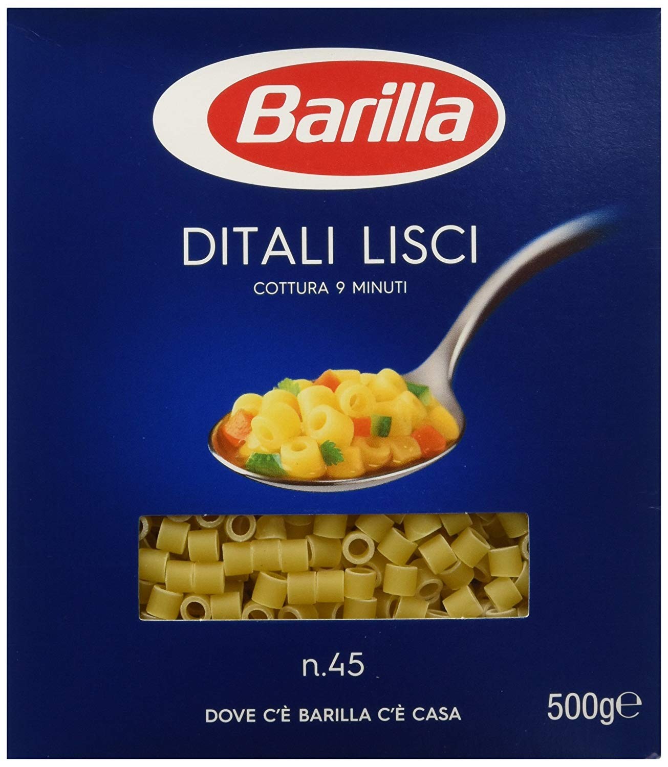 Barilla 045 Ditali Lisci 12 X Gr.500