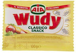 AIA Wudy Classico Snack 4 Wurstel di Pollo e Tacchino, 100 gr