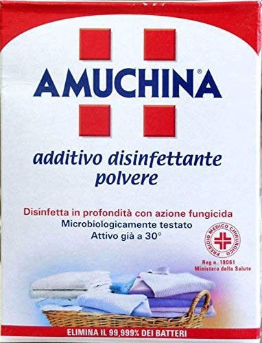 12 x AMUCHINA Additivo Disinfettante In Polvere Per Bucato 500 Gr