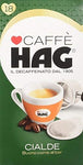 18 Cialde Monodose Espresso Decaffeinato Caffe' Hag Filtro Carta 44 mm