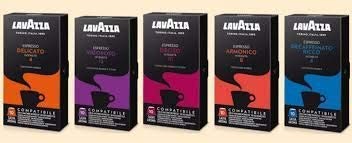 200 Capsule Caffè Lavazza Compatibili Nespresso Mix 5 Gusti 40 Capsule per Tipo