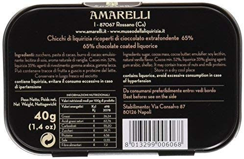 Amarelli Latta da Da Collezione Brown, Cioccolato & Liquirizia - 40 g
