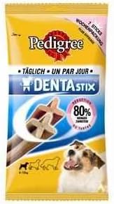Pedigree Denta Stix in 2 varietà per cani giovani e di taglia piccola, 10 x 7 pezzi (etichetta in lingua italiana non garantita)
