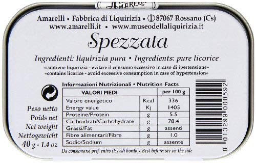 Amarelli Medaglie Pure Liquorice Medal Tin 40 g (Pack of 3)