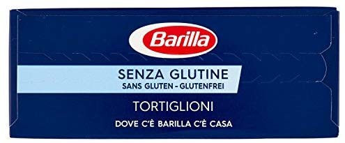 Barilla Pasta Tortiglioni, Pasta Corta Dietetica di Mais Bianco, Mais Giallo e Riso, Senza Glutine, 400 gr