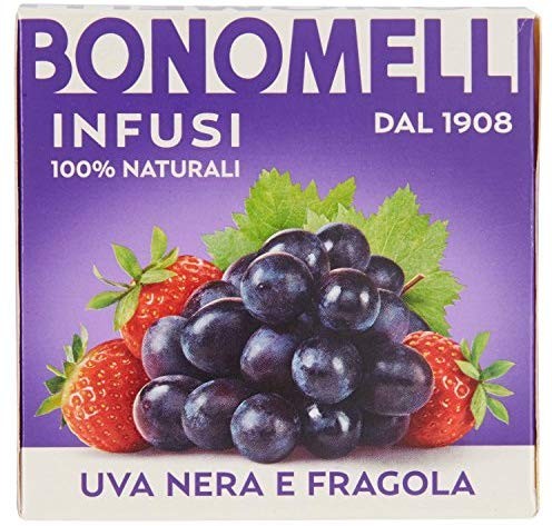 Bonomelli - Infuso Uva Nera e Fragola - 24 confezioni da 10 Filtri [240 filtri]