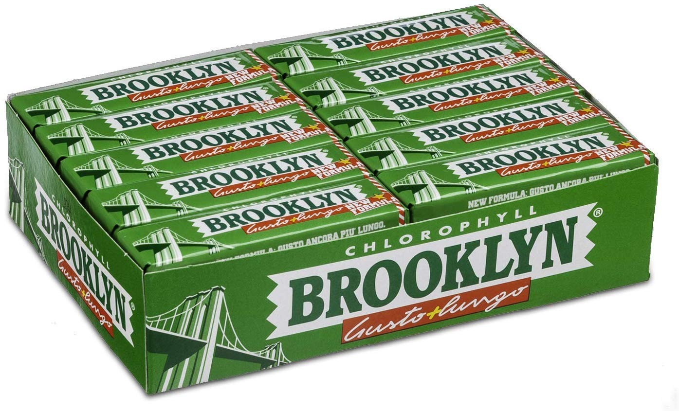 Brooklyn Gomme da Masticare, Chewing Gum Gusto Cannella, Confezione da 20 Stick