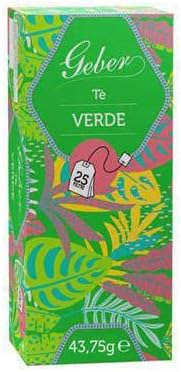 Infuso per tisane Confezione da 25 Filtri THE VERDE, GEBER