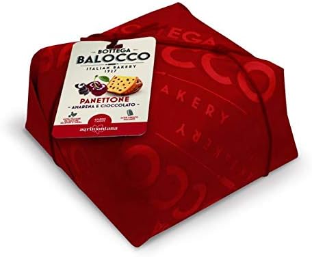 BALOCCO BOTTEGA PANETTONE AMARENA E CIOCCOLATO 750 GRAMMI