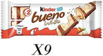 Kinder bueno white snack merenda (9 x 40 g)