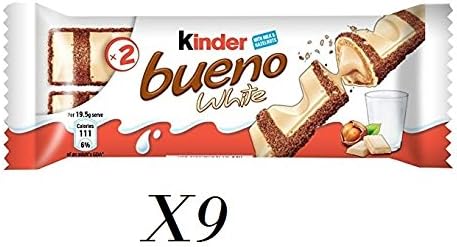 Kinder bueno white snack merenda (9 x 40 g)