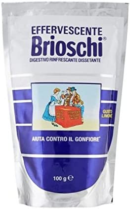 Brioschi Limone - Salviette digestive rinfrescanti con gusto limone, 100 g