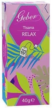 Infuso per tisane Confezione da 20 Filtri RELAX, GEBER