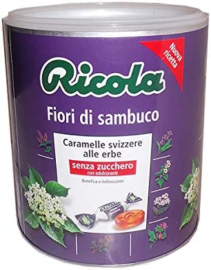 RICOLA caramelle fiori di sambuco 500gr - senza zucchero -