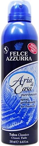 6 x Felce Azzurra “Aria di Casa” - Profumatore spray per ambienti al talco, classico, da 250 ml