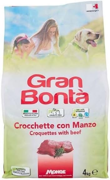 OFFERTA N. 2 CONFEZIONI DA KG 4 CD. CROCCHETTE PER CANI GRAN BONTA'