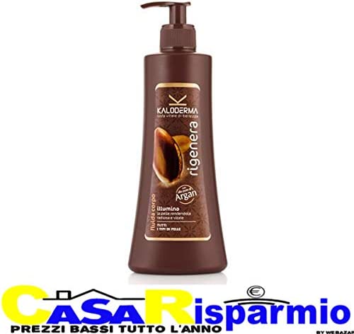 KALODERMA Crema Corpo Fluida Rigenerante Olio D'Argan 400 Ml