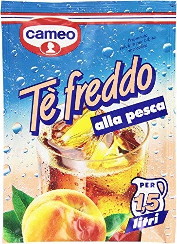 Cameo - Te' Freddo Alla Pesca, Preparato Solubile Per Bibita Analcolica - 24 pezzi da 90 ml [2160 ml]