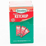 Develey tomato ketchup classico scatolo da 100 monoporzioni da 15 ml cadauna (1000043113)