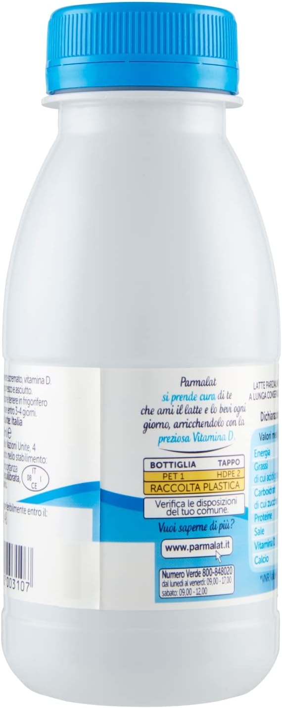 Parmalat Bontà E Linea Latte Parzialmente Scremato 100% Latte D'Italia 250 Ml