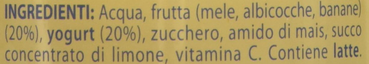 Mellin Merenda Frutta Mista e Yogurt - 24 Vasetti da 120 gr