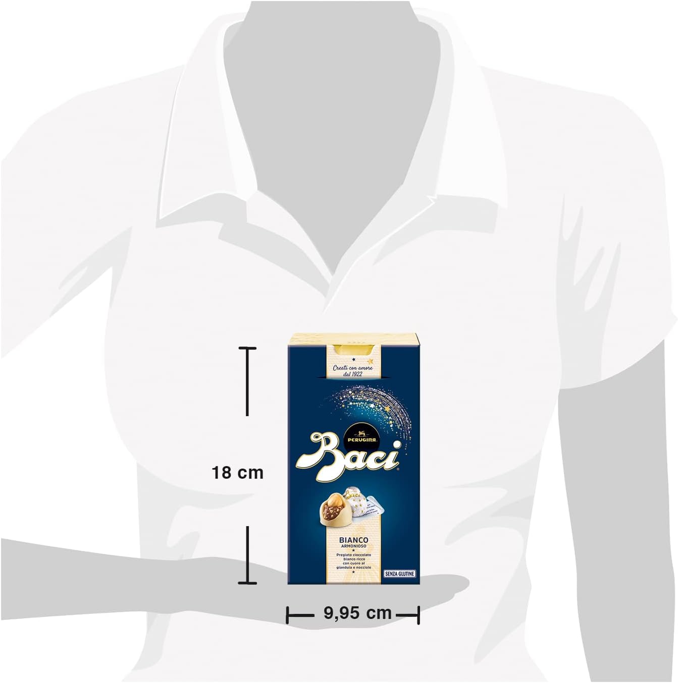 BACI PERUGINA Bianco Armonioso Cioccolatini Scatola 200g