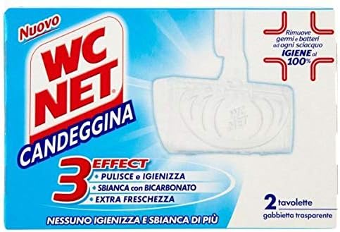 WC NET TAVOLETTE WC CANDEGGINA EXTRA WHITE 2 PEZZI