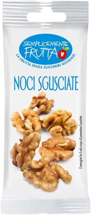 Eurocompany Noci Sgusciate "Semplicemente Frutta" - La Frutta Senza Zuccheri Aggiunti e Senza Conservanti - 12 bustine da 25g