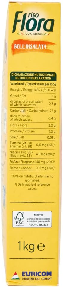 Flora Riso Bell'Insalata Ideale per Insalate di Riso, 1000g