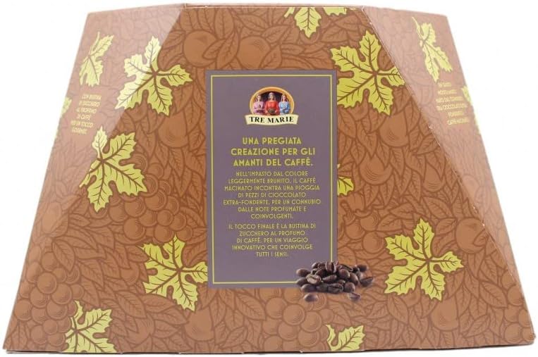 Tre Marie Panettone al Gusto Caffè e Cioccolato Extra Fondente, 930 g Novità 2022, 1 item