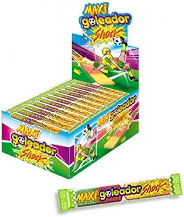 25 CARAMELLE GOMMOSE GOLEADOR GUSTO MAXI SHOCK CONFEZIONE GRANDI